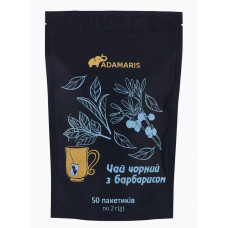 Чай Adamaris "Черный с барбарисом" 50 пакетиков