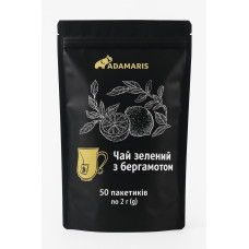 Чай Adamaris  "Зеленый с бергамотом" 50 пакетиков