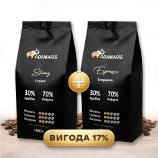 Кофе в зернах Adamaris Эспрессо+Adamaris Стронг