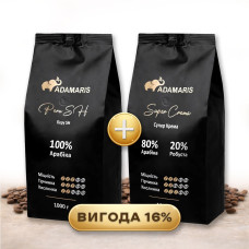 Кофе в зернах Adamaris Супер Крема+Adamaris Перу СН
