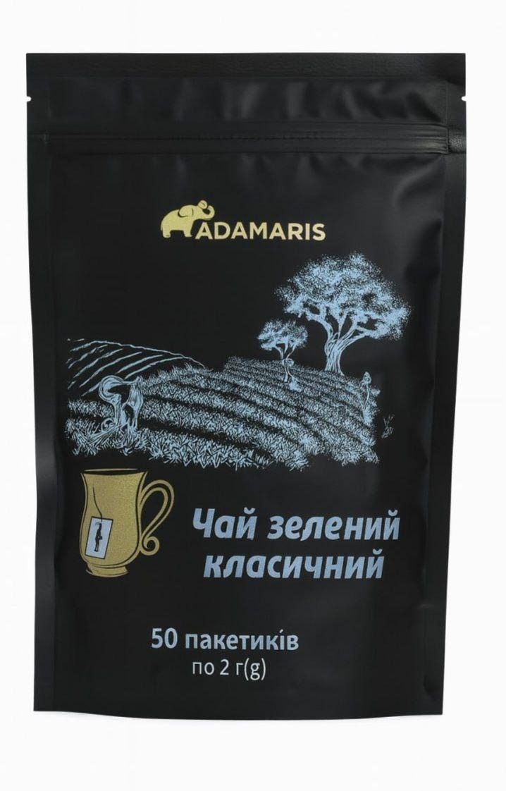 Чай  Adamaris "Зелений класичний" 50 пакетиків